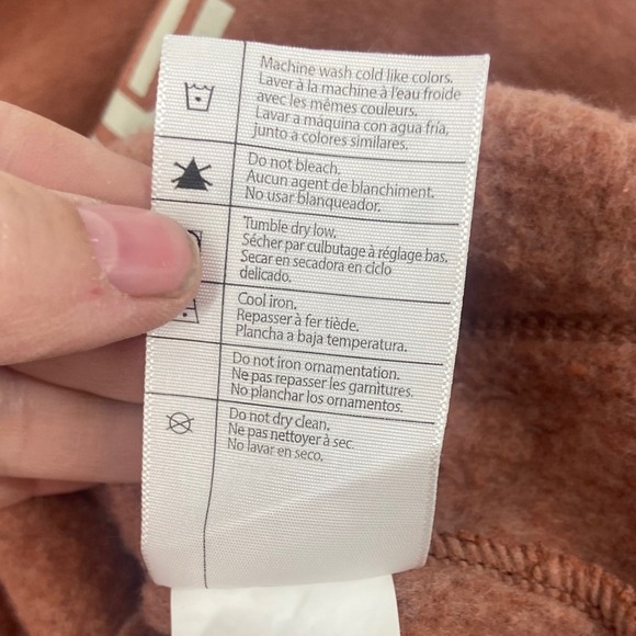 Carhartt Hoodie Sweatshirt Brown Heathered Logo Sleeve‎ Kanagaroo Pocket Med - Picture 10 of 11